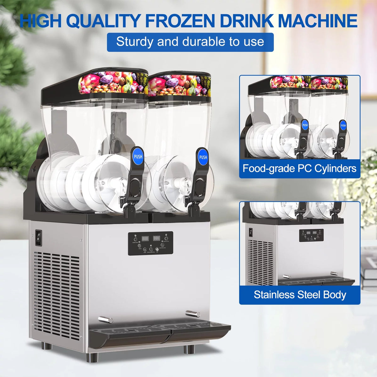 1000W 30L 304 Stainless Steel Commercial Slushie Machine M28657