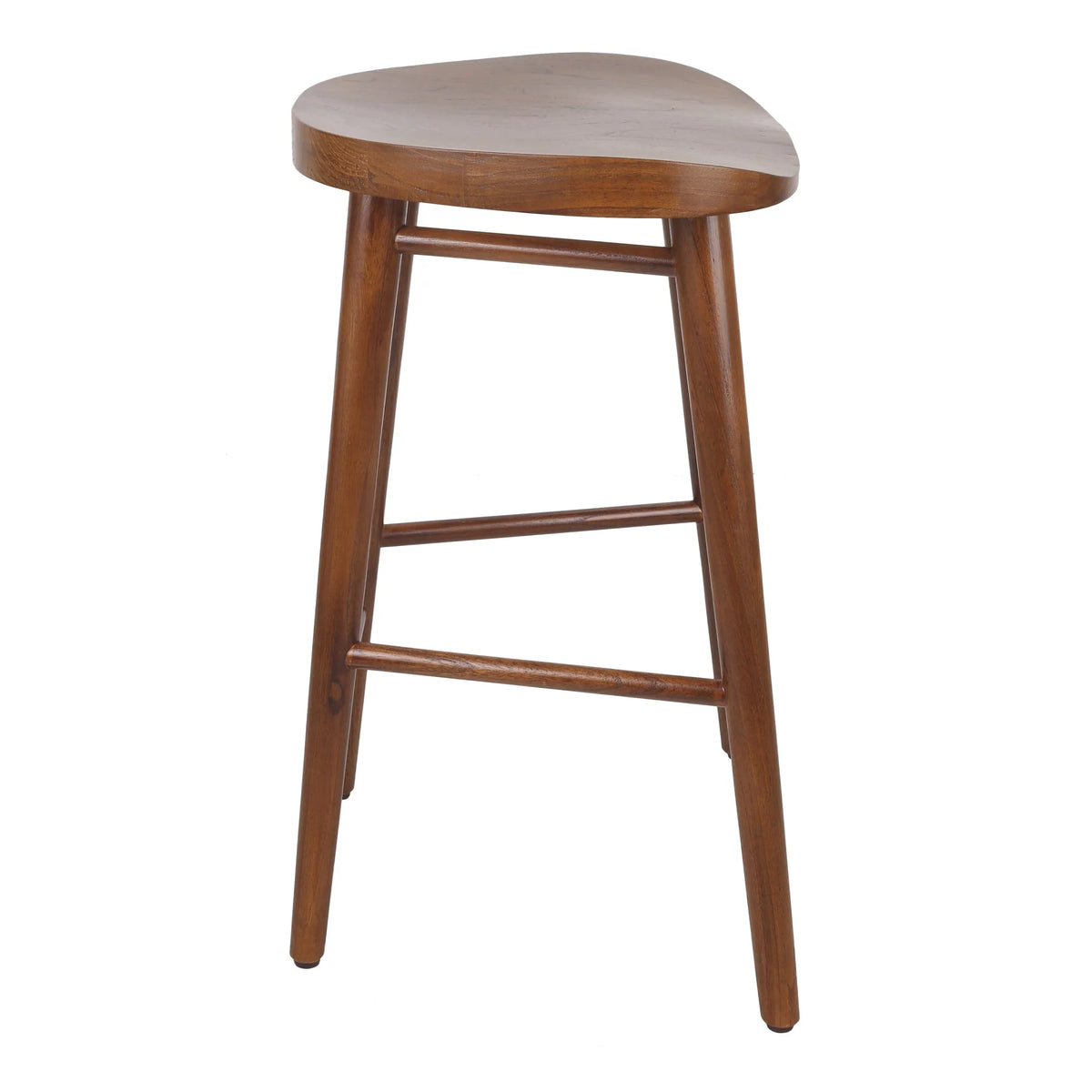 25" Cinnamon Brown Wood Counter Stool T566