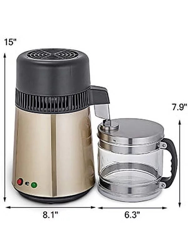 1.1 gal 4L Stainless Steel Water Distiller Machine E6696