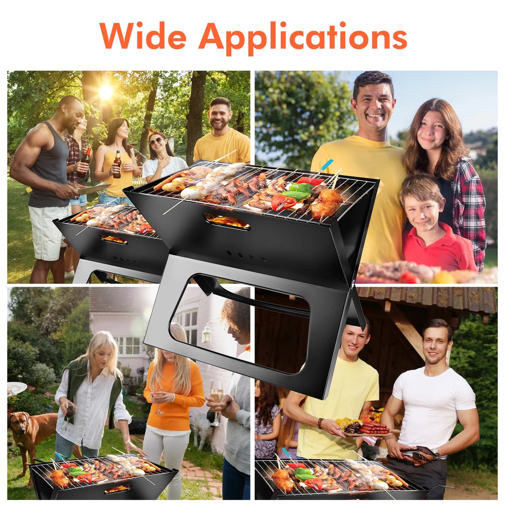 Foldable Charcoal Stainless Steel BBQ Grill Z422
