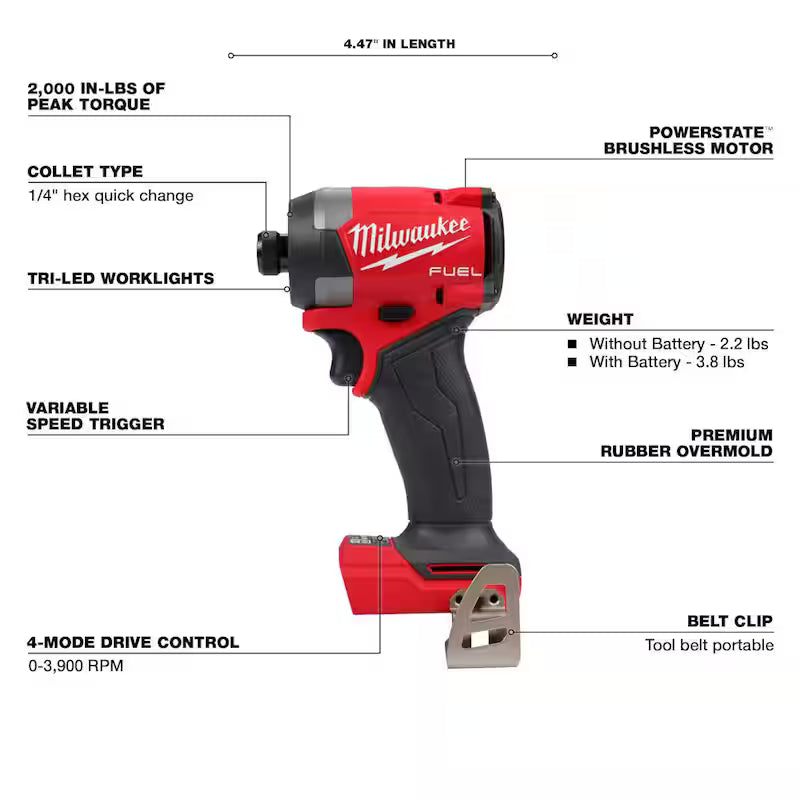 18-Volt Lithium-Ion Brushless Cordless Combo Kit (5-Tool) with Rocket Light G44897