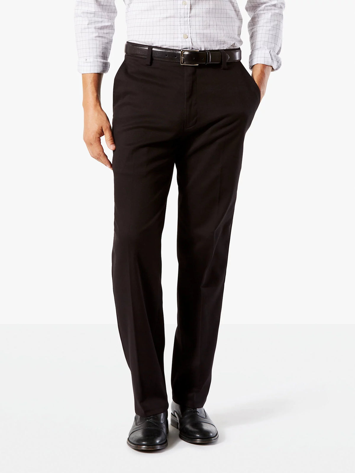Men's Classic Flat Front Stretch Khaki Pant Z326652