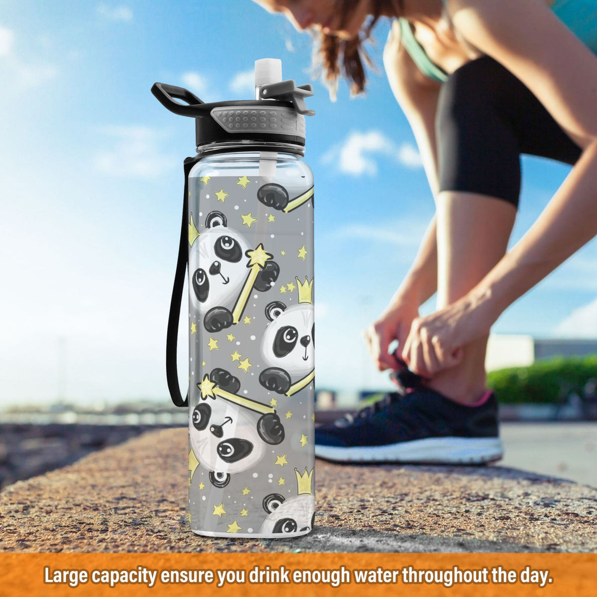 32oz Tritan Water Bottle with Straw I969945