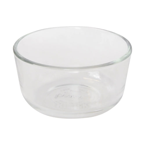1-Cup Clear Round Glass Food Storage Bowl with Lid, 4-Pack E77449