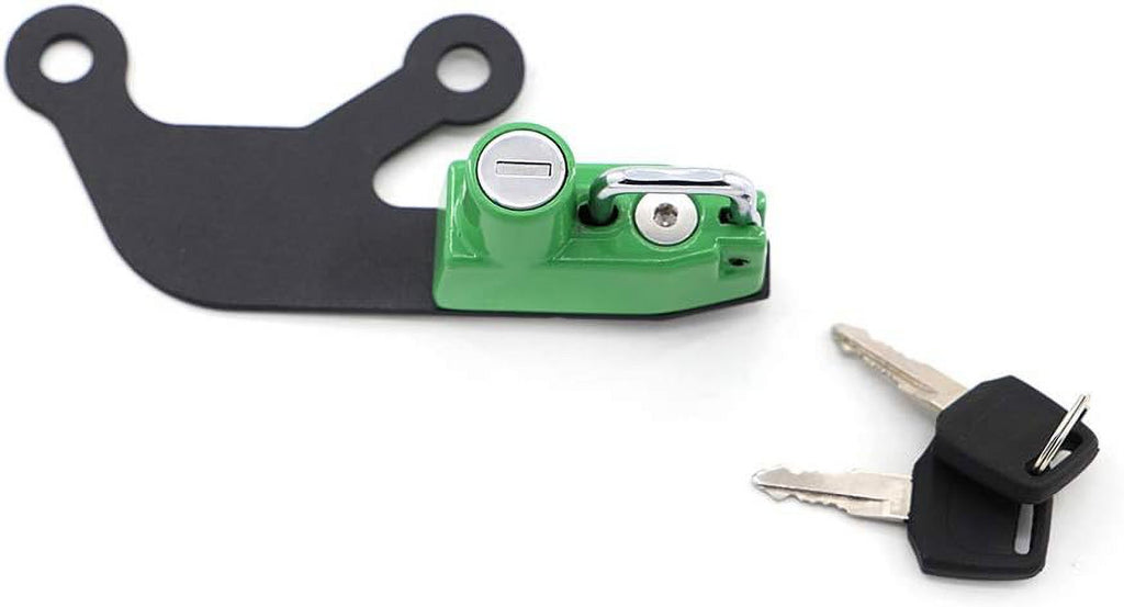 Motorcycle Helmet Lock Anti-theft Security Lock for Kawasaki Z 650 Ninja 650 2017-2020 Green V75328