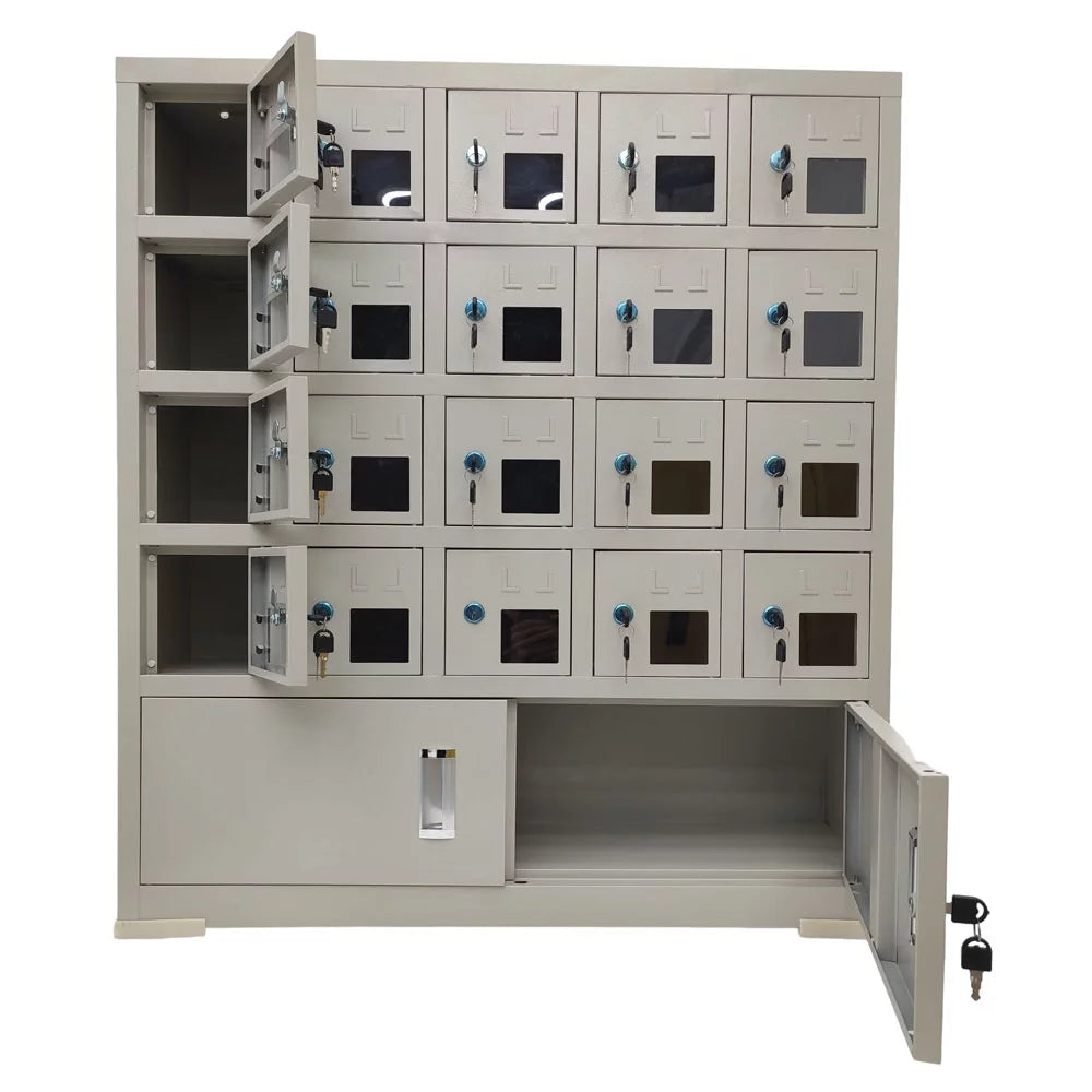 Mobile Phone Storage Cabinet 20 Doors Steel J4565