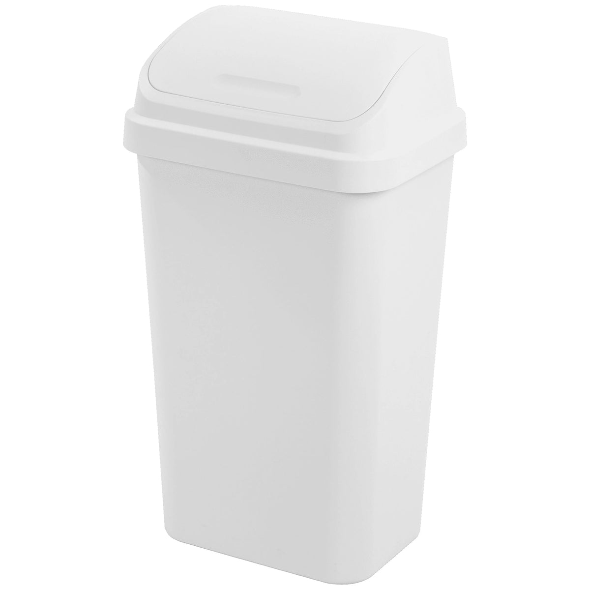 13 Gallon Black Plastic Swing Top Trash Can W790