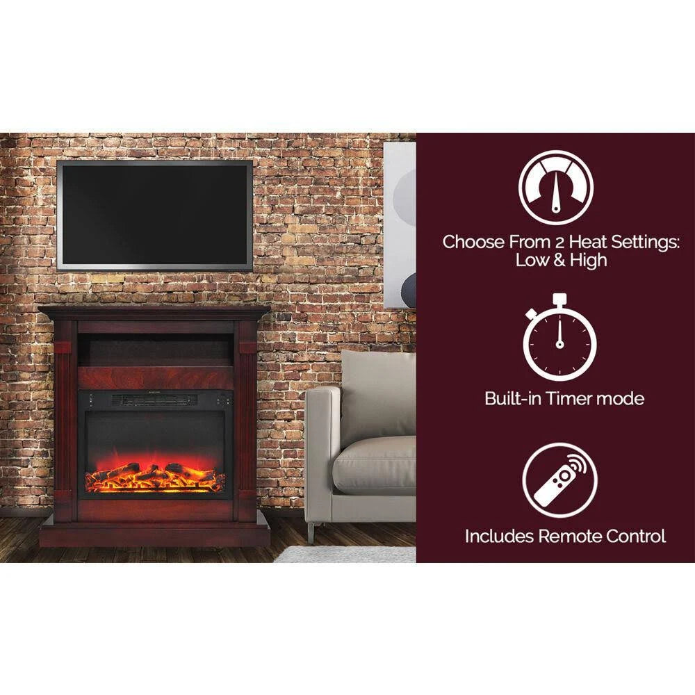 Cherry Floor-standing Electric Fireplace Z8884
