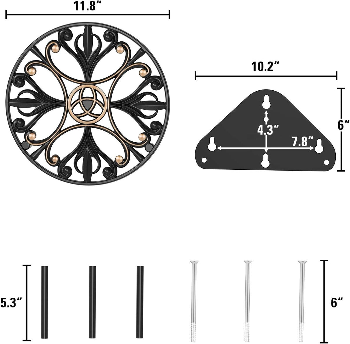 Stainless Cast Aluminum Garden Hose Holder T426