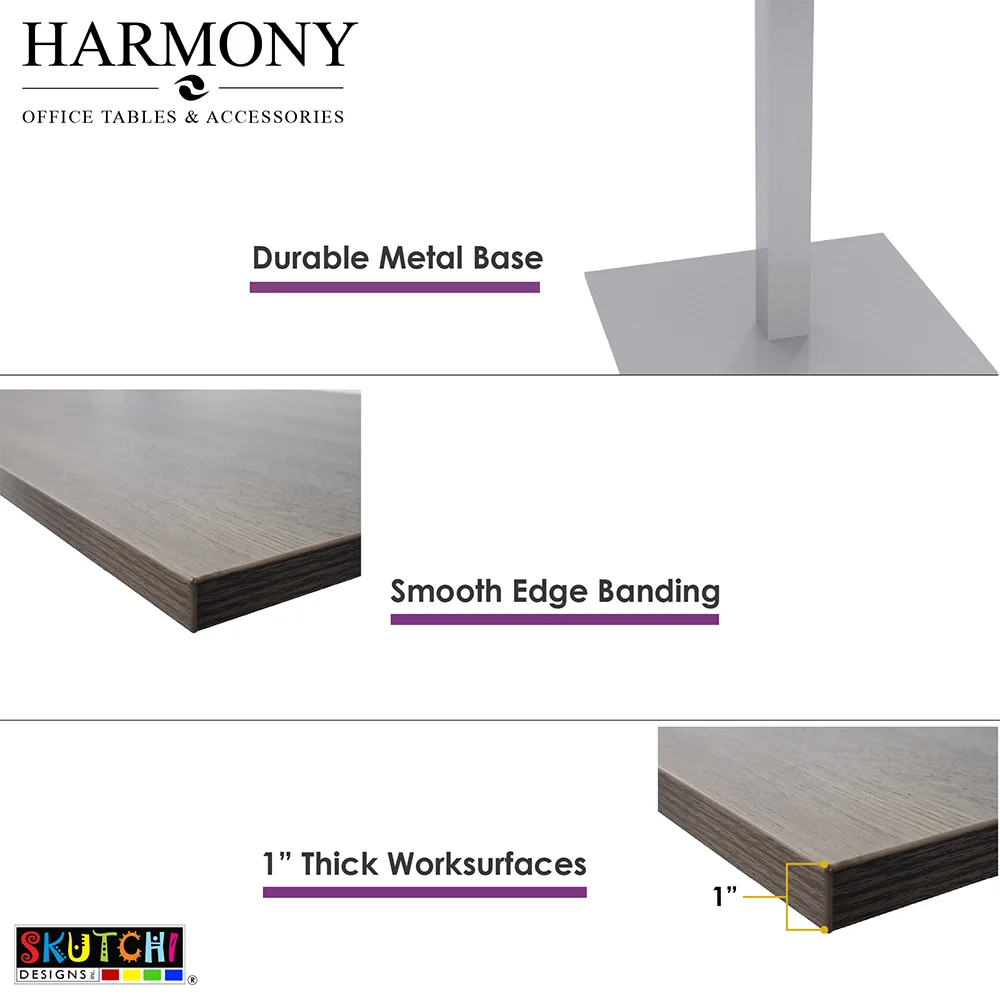 Racetrack Shaped Coffee Table with Double Post Metal Base 45x70 O882