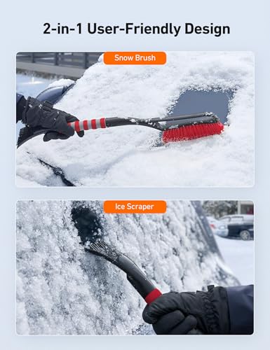2 Pack 27" Snow Brush and Ice Scrapers C92908