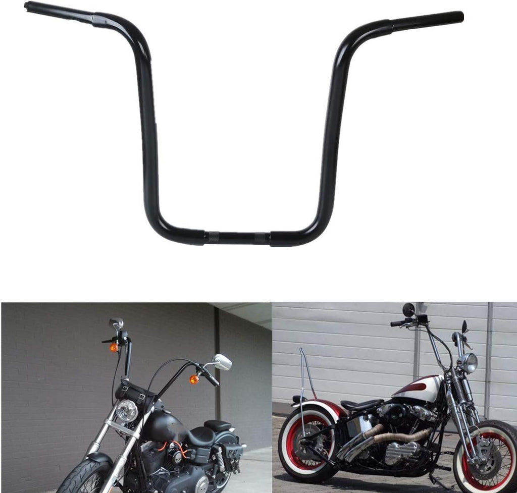Black 18" Rise Ape Hanger Handlebar 1-1/4" FAT B442873