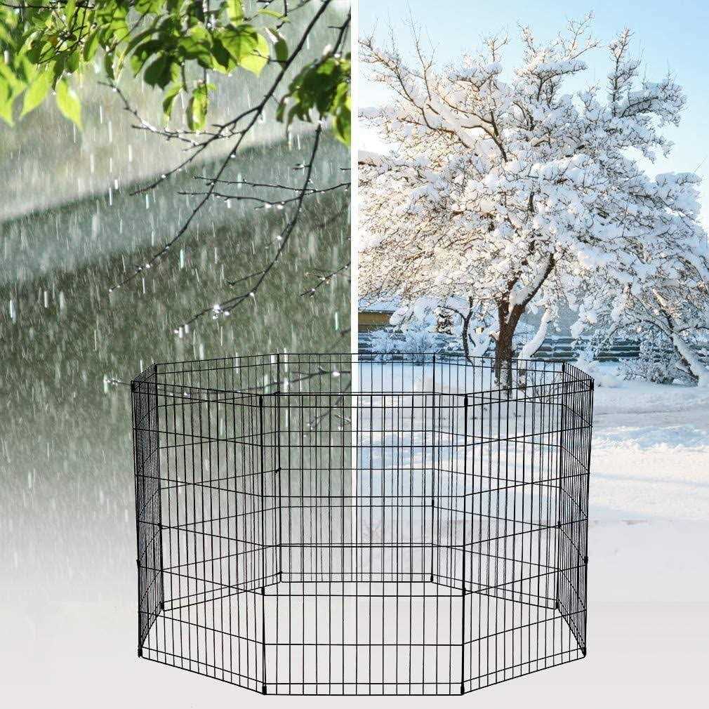 24/30/36/42/48 inch 8 Panel Dog Pen with Door G7498