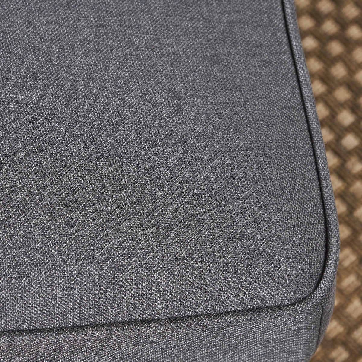 Dark Grey Fabric Ottoman R620
