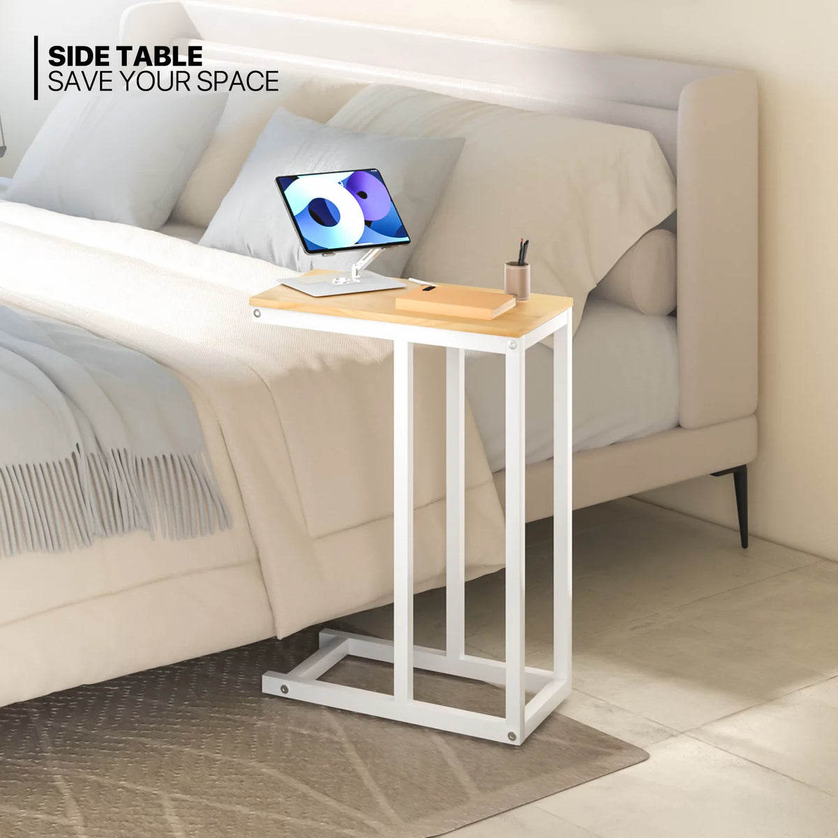 C-Shape Rectangle Sofa Side Table P408