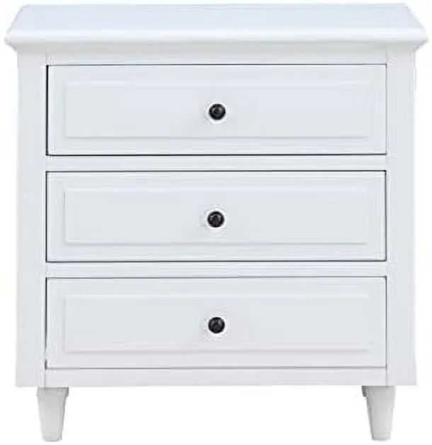 3 Drawer Nightstand Bedside Table with Hidden Space Y71331