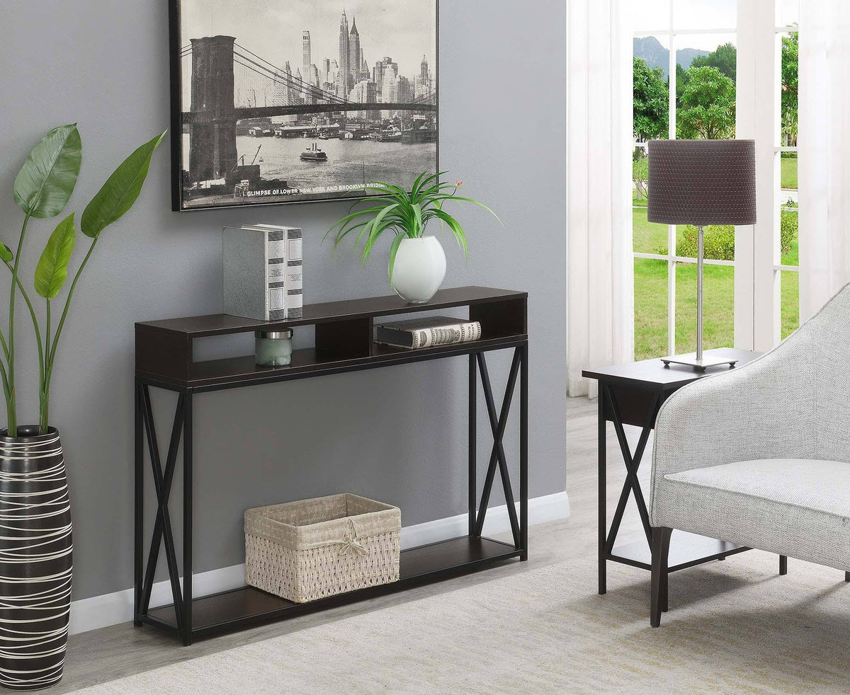 2 Tier Console Table Espresso Black G751