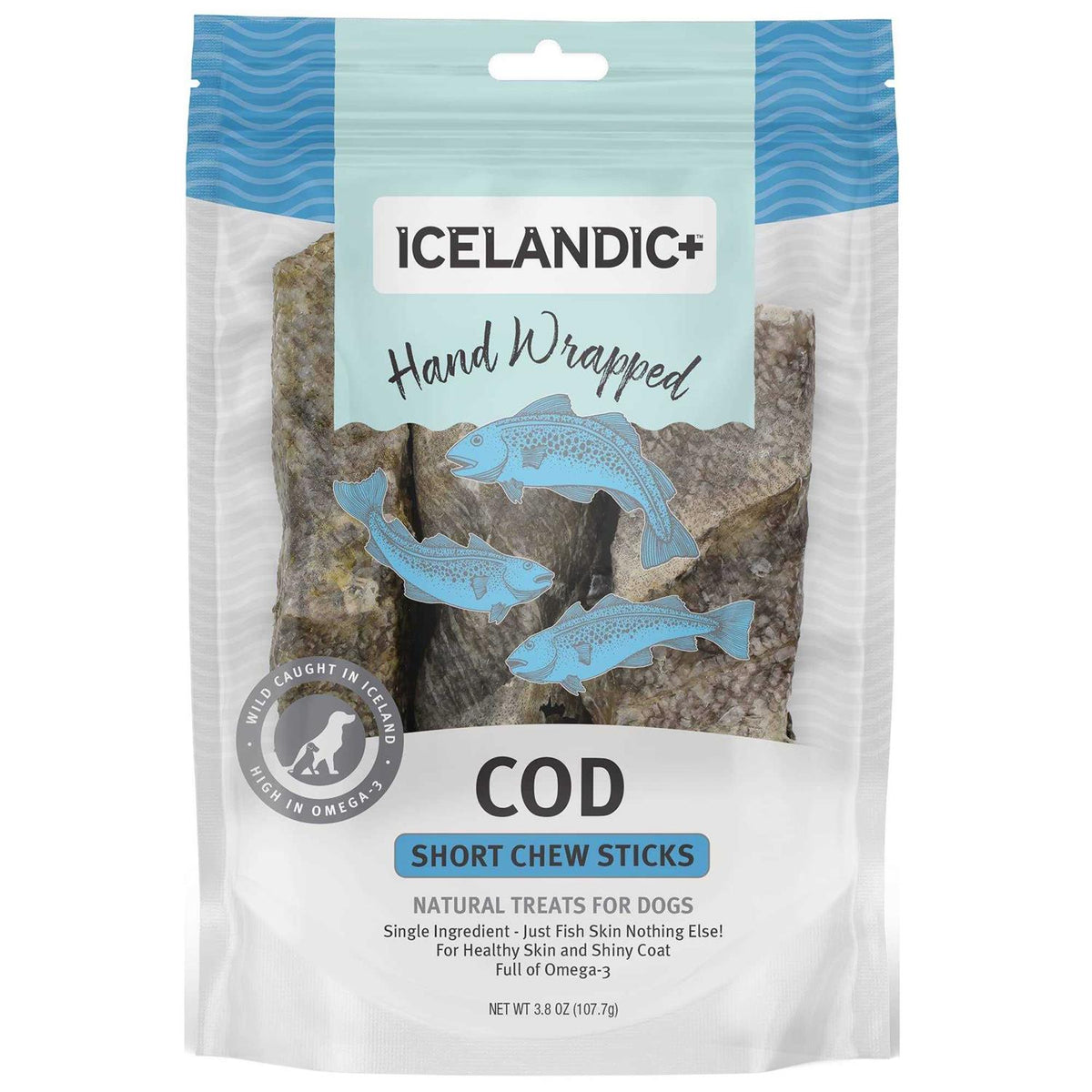 Hand Wrapped Cod Skin Dog Treats A109