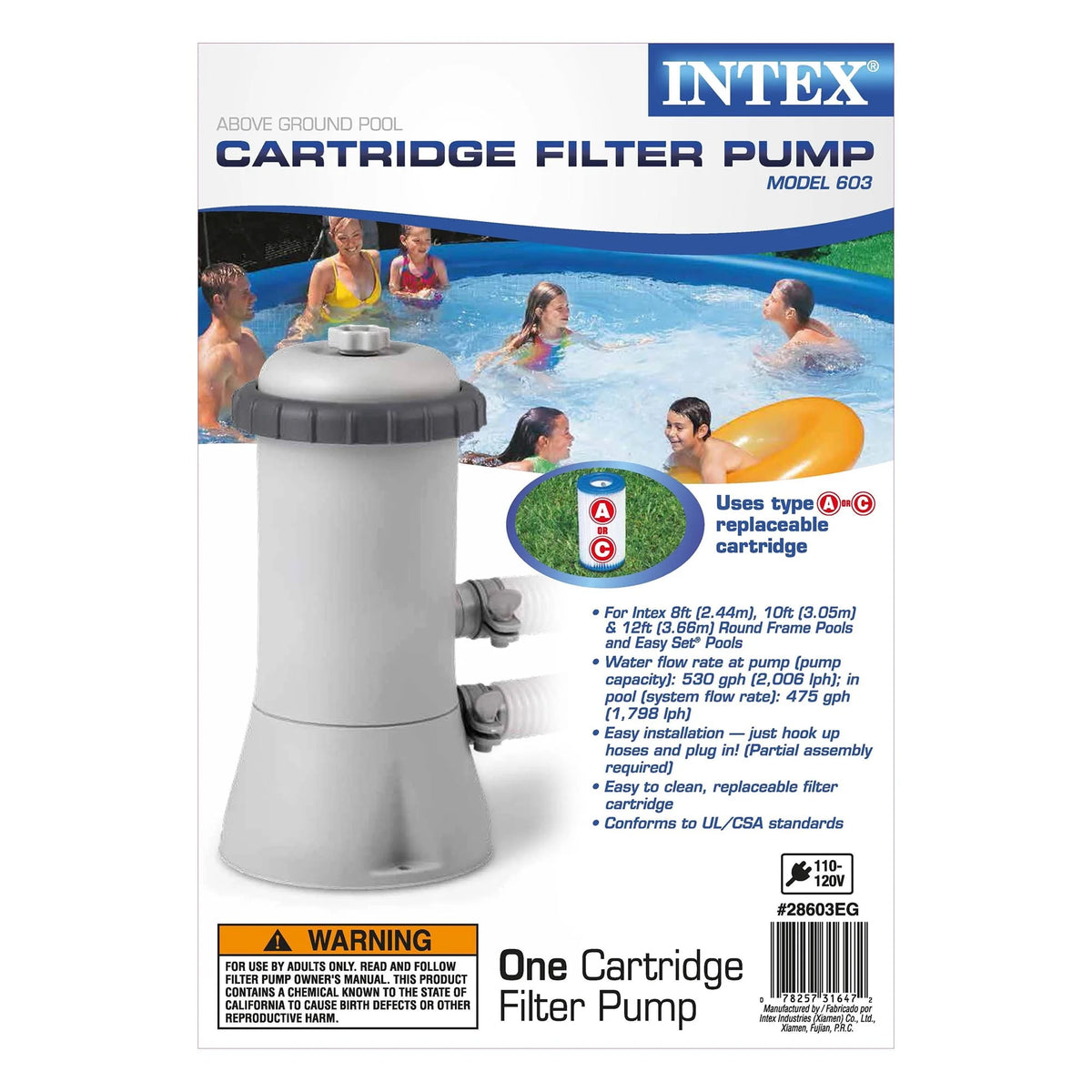 15' x 33 Above Ground Swimming Pool with Filter Pump S5633