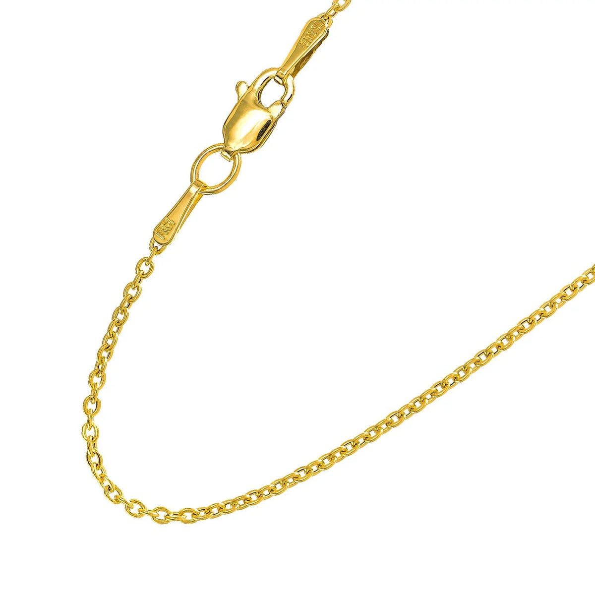 14k Yellow Gold Chain Necklace 20" Z5030