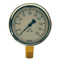 0-1000 PSI Brass Liquid Filled Gauge J6711