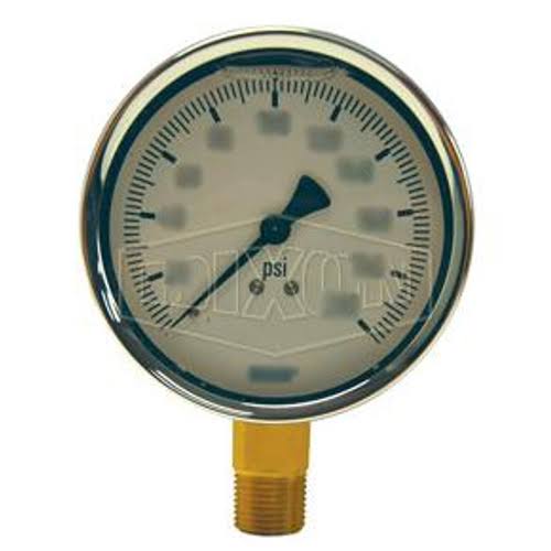 0-1000 PSI Brass Liquid Filled Gauge J6711