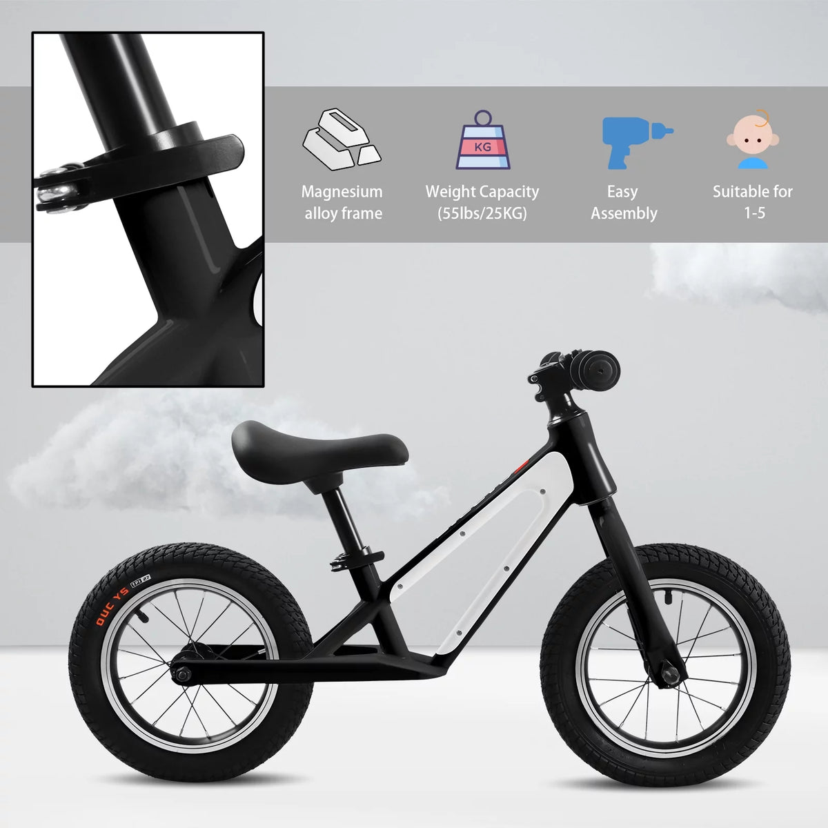 Pink 12 inch Kids Balance Bike H5177