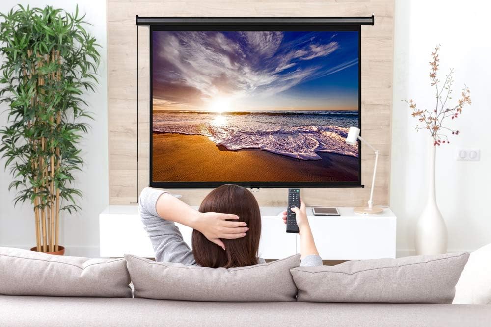 120 inch Motorized Projector Screen 4:3 with Remote Control O76374