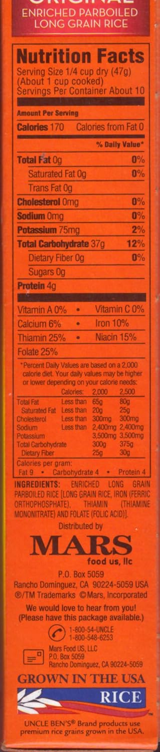 16 oz Parboiled Long Grain Rice W607