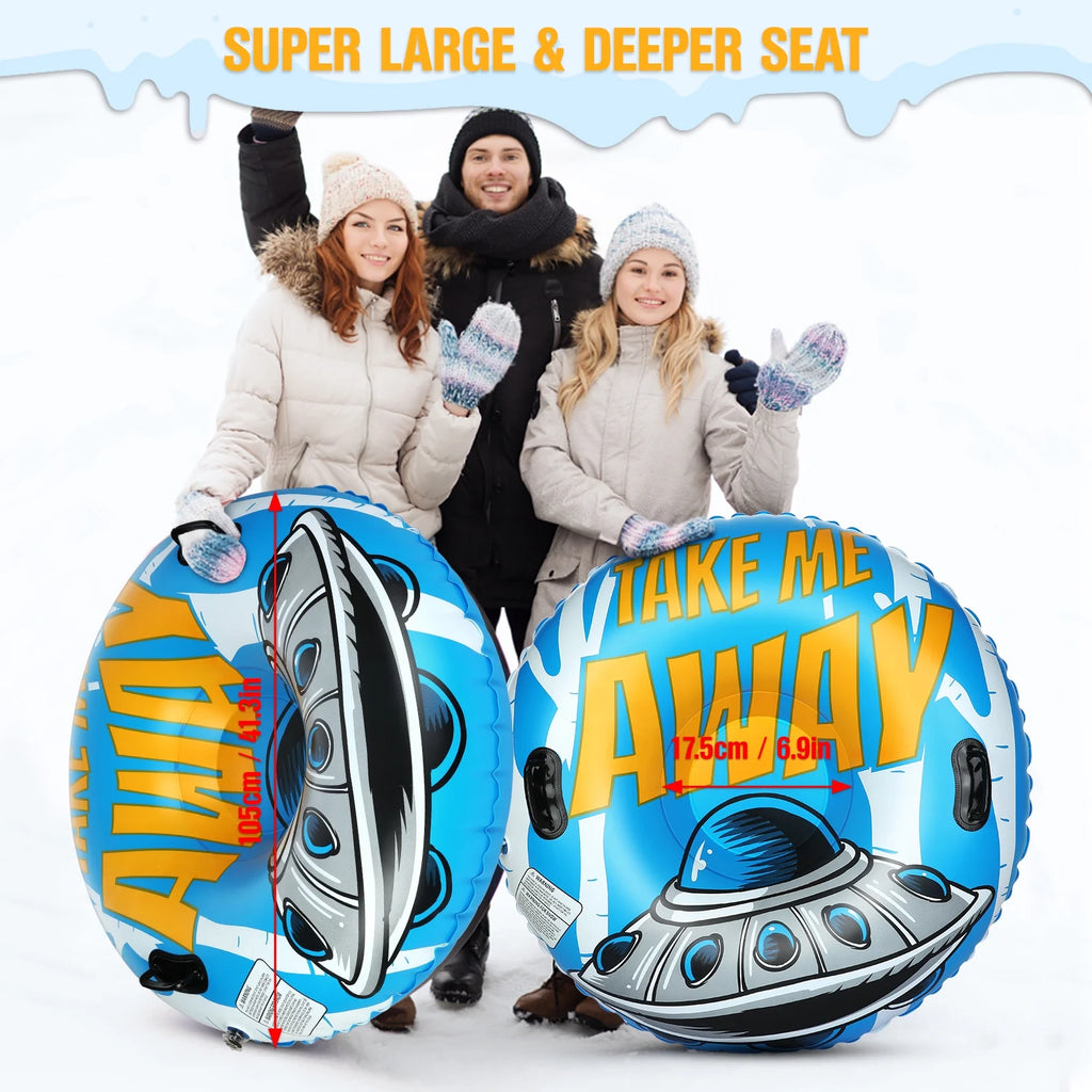 47 Inch Inflatable Pvc Snow Sled U62686