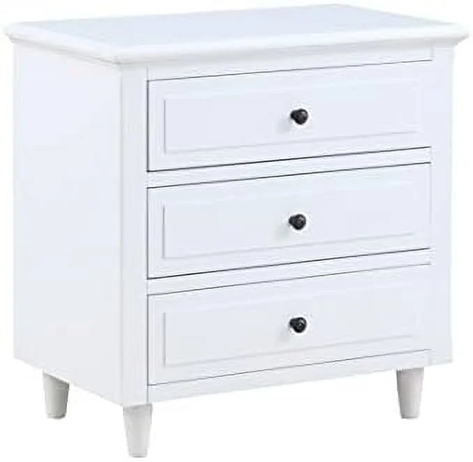 3 Drawer Nightstand Bedside Table with Hidden Space Y71331