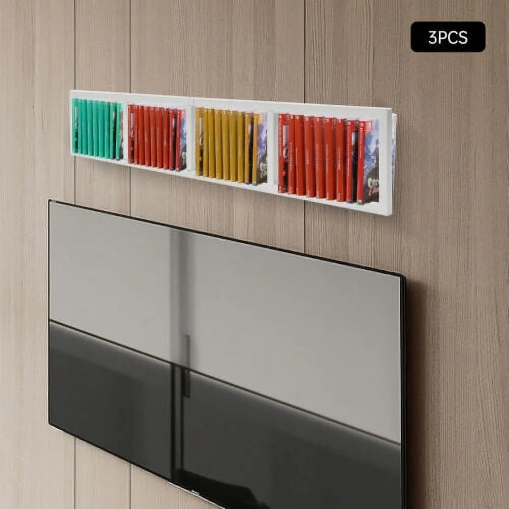 3 Shelf DVD CD Storage Media Tower Unit F701