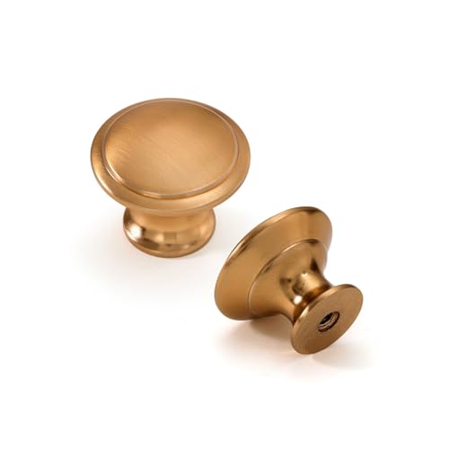 10 Pack Black Round Cabinet Knobs W29132