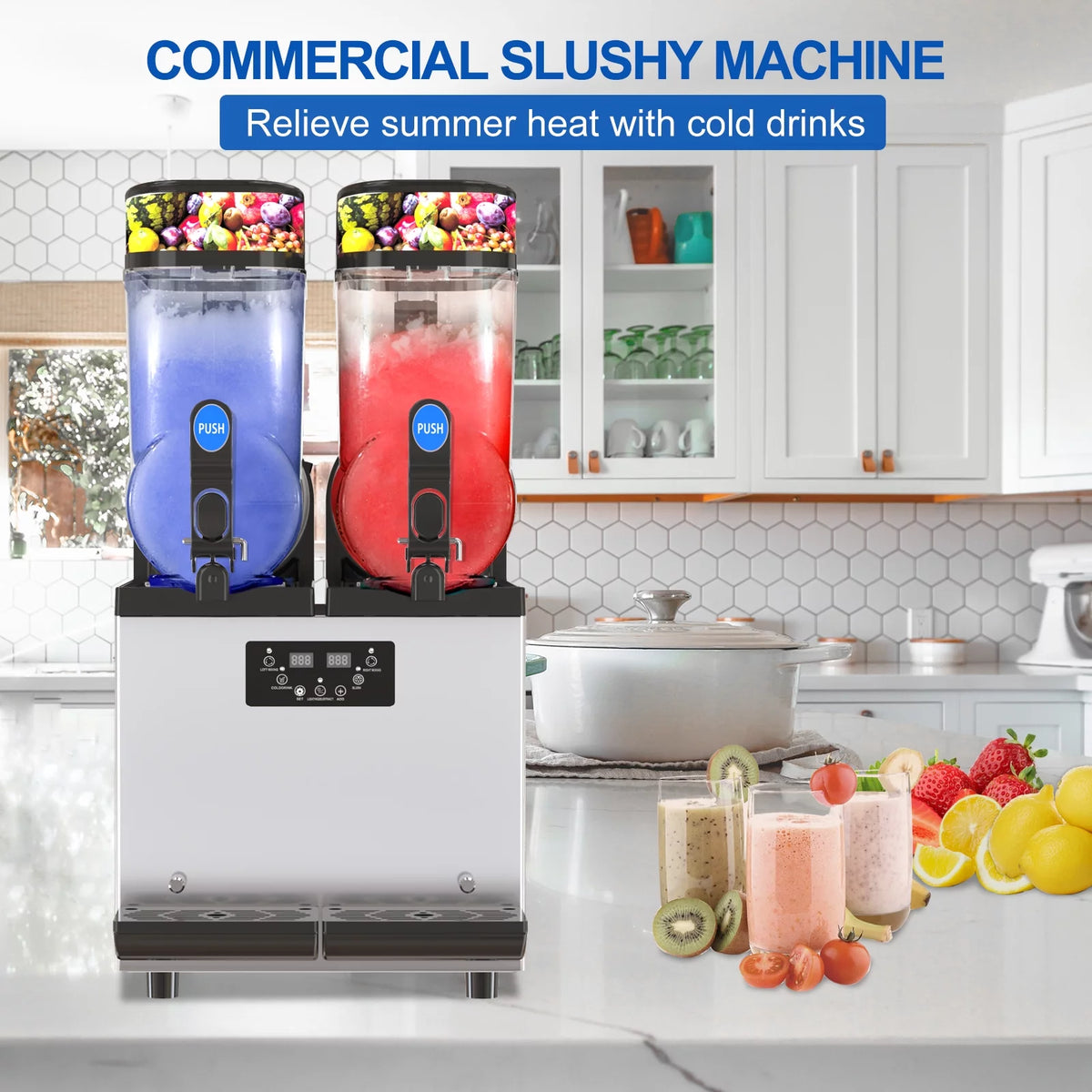 1000W 30L 304 Stainless Steel Commercial Slushie Machine M28657
