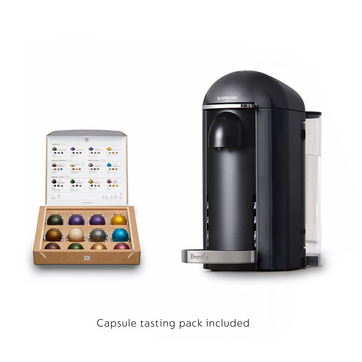 Piano Black Single-Serve Coffee and Espresso Machine O7624
