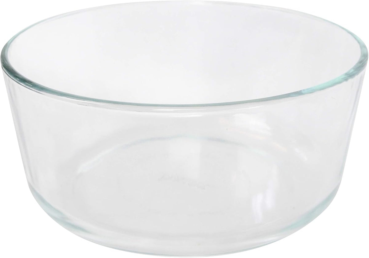 7-Cup Clear Glass Storage Bowl with White Silicone Lid V863155