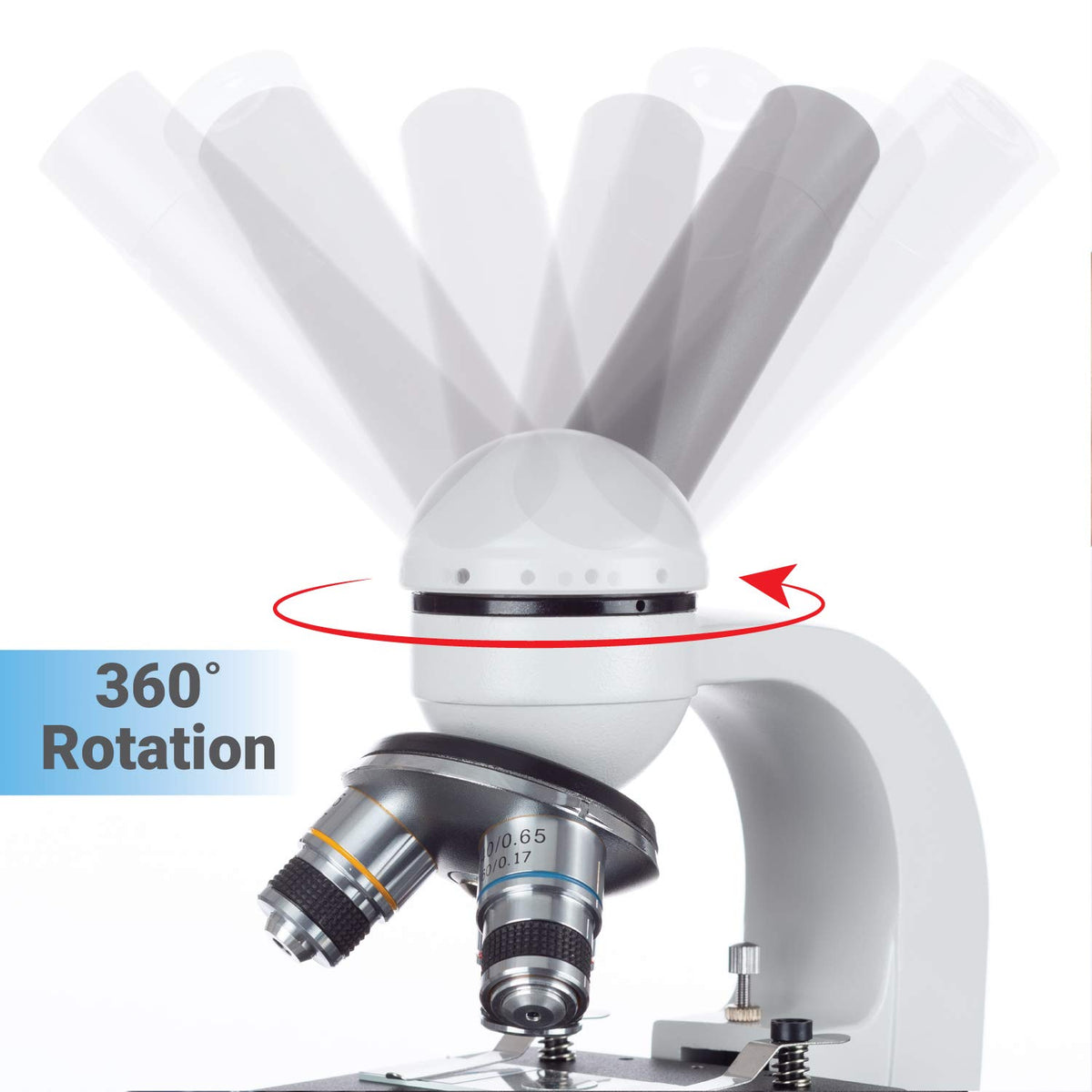 40X-1000X LED Student Microscope with 5MP USB Camera E911822