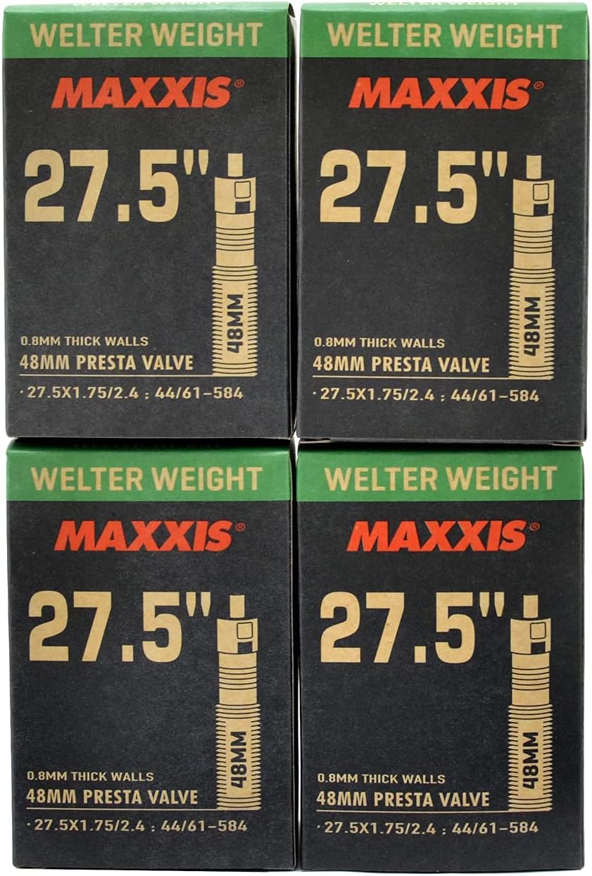 27.5 x 1.75-2.4 48mm Presta Bike Inner Tube, 4packs Q180948