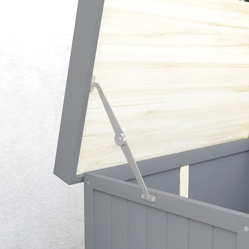 Outdoor Storage Cabinet with Metal Tabletop and Shelf C5835