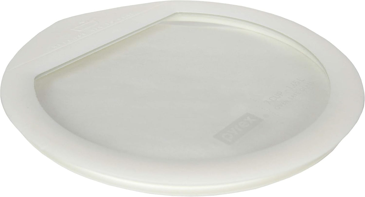 7-Cup Clear Glass Storage Bowl with White Silicone Lid V863155