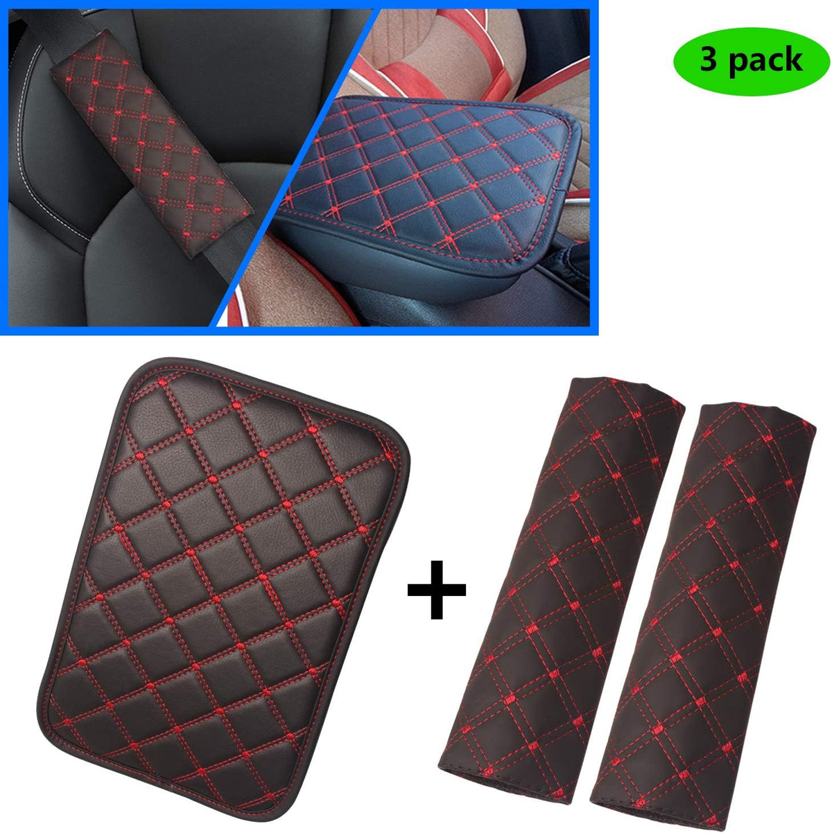 Waterproof PU Car Center Console Armrest Cover V4918