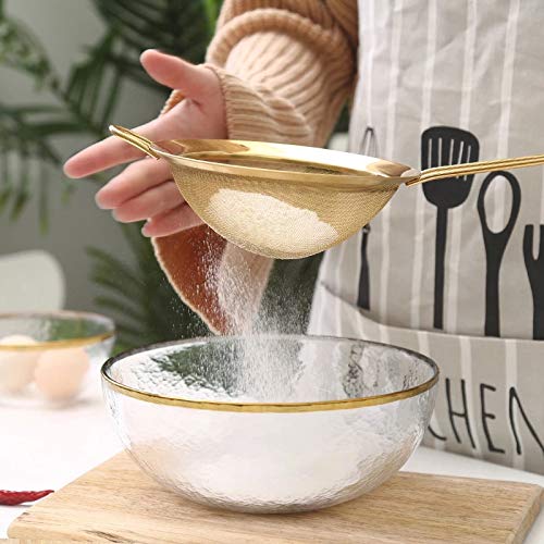 Stainless Steel Fine Mesh Oil Strainer Flour Sifter Sieve Colander T725