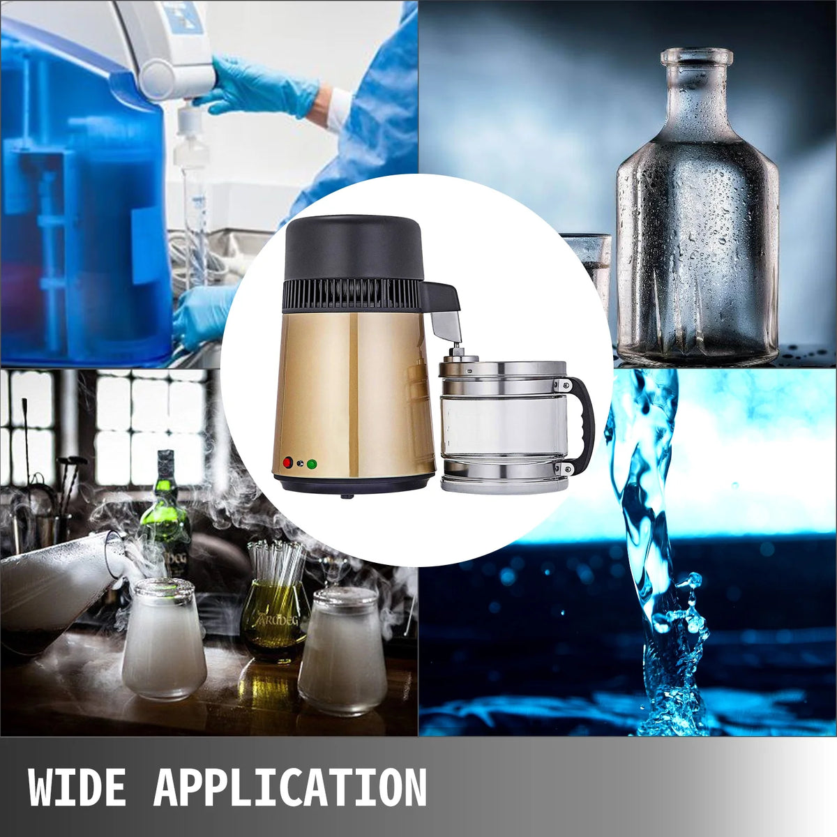 1.1 gal 4L Stainless Steel Water Distiller Machine E6696