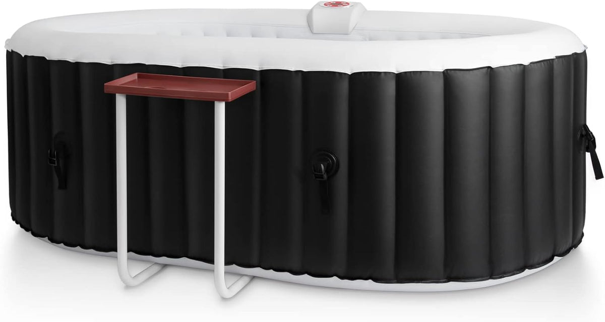 2-3 Person Inflatable Hot Tub Spa, 75 x 47Inch Oval Portable Outdoor Hot Tub with Built-in Pump N4724
