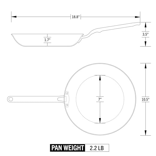 8.5 Inch 5-Ply Stainless Steel Frying Pan U240421