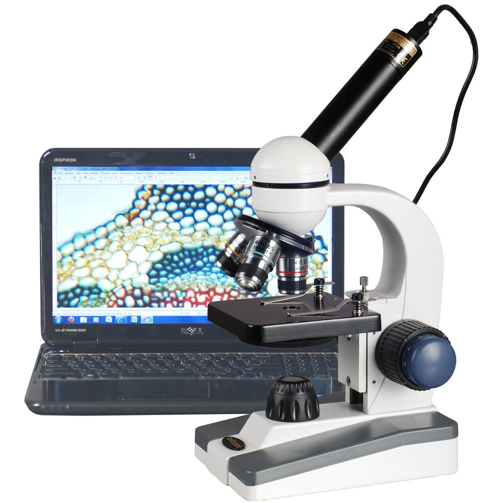 40X-1000X LED Student Microscope with 5MP USB Camera E911822