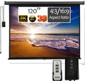 120 inch Motorized Projector Screen 4:3 with Remote Control O76374