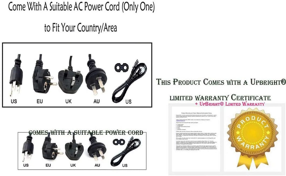 12V DC Power Supply Adapter E336
