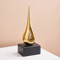 Ceramic Water Drop Golden Home Decor I874601