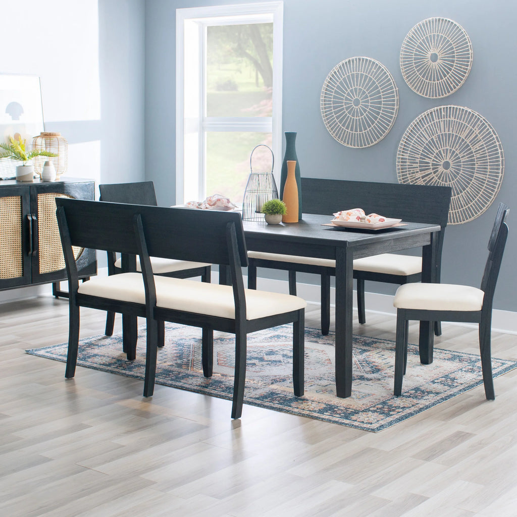 Dark Charcoal Dining Bench F144